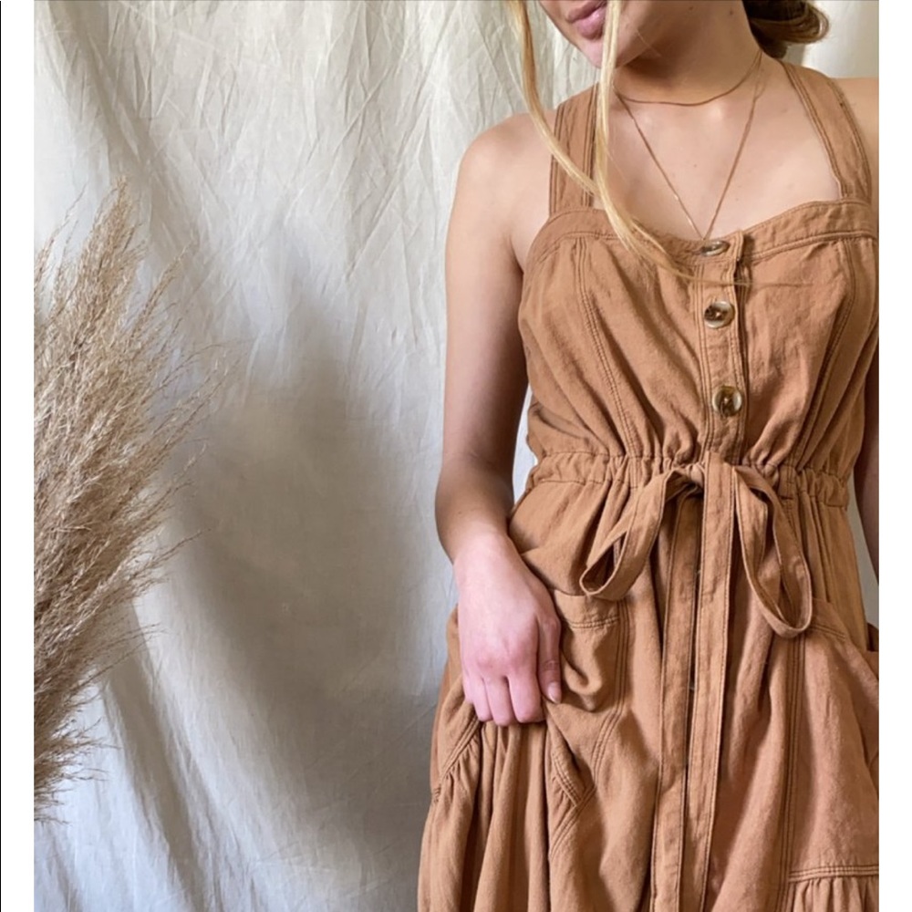 NWT Free People Catch the Breeze Midi Dress